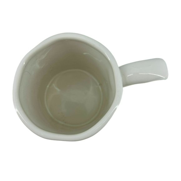 Pier 1 Imports Coffee Mug Joy White Black Stoneware 18oz Tea Espresso Oversized - Picture 5 of 6